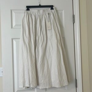 NWT A New Day White Midi Skirt